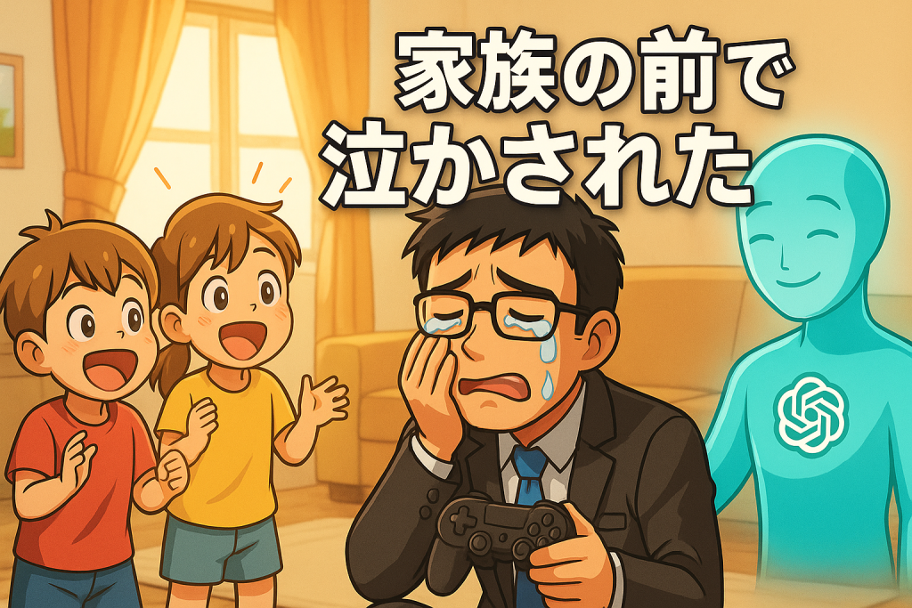まさかの展開…家族の前でAIに泣かされた日【本気で泣いた】