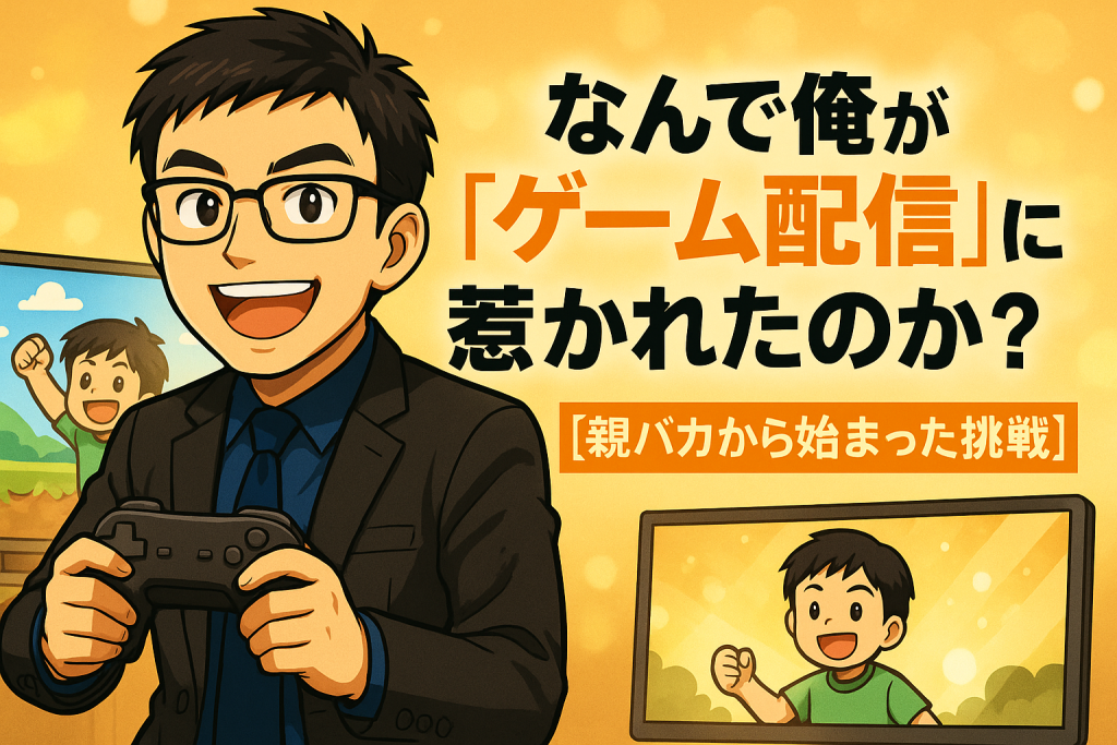 「なんで俺が“ゲーム配信”に惹かれたのか？【親バカから始まった挑戦】」